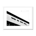 Adam Davies Framed A4 Landscape (29x21cm / White Frame Circular Quay Station Art Deco Monochrome Framed Print
