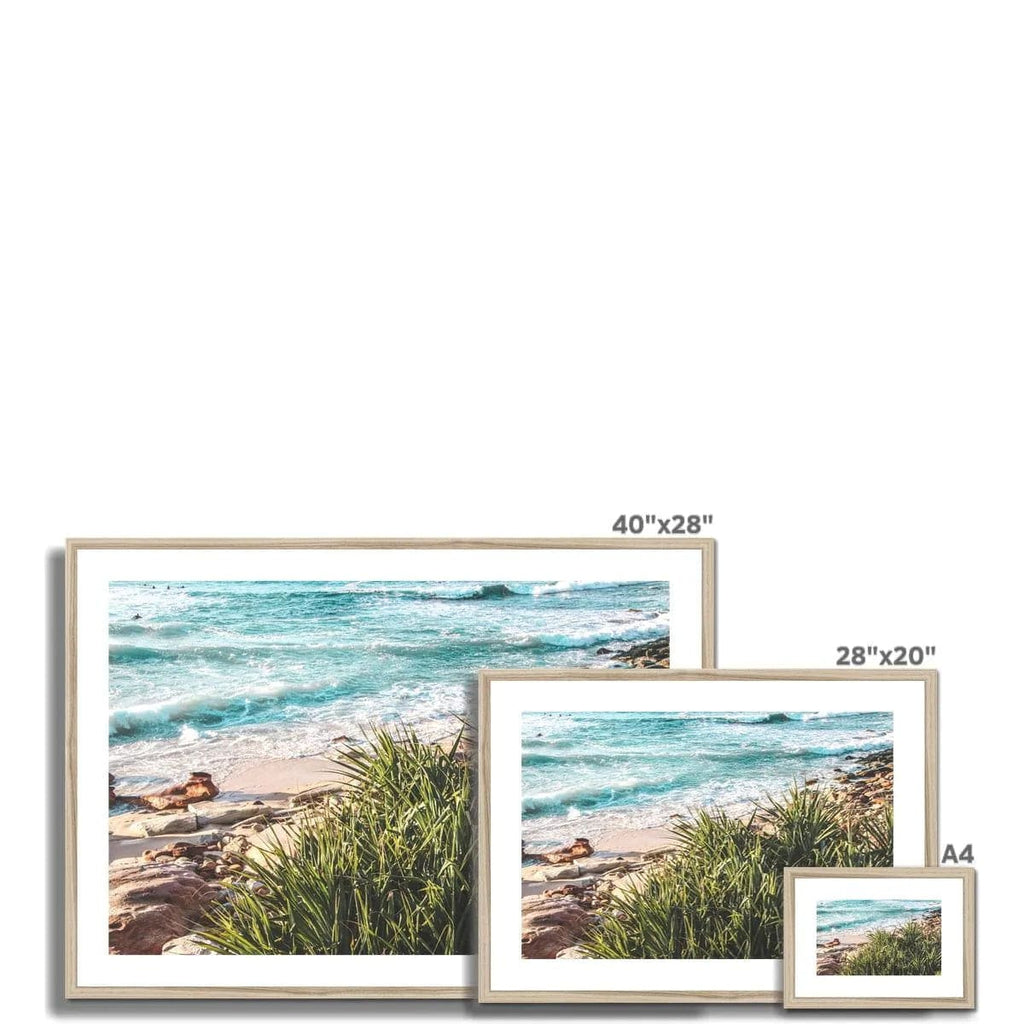 Seek & Ramble Framed Coastal Beach Edge Framed & Mounted Print