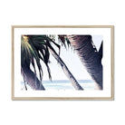 Adam Davies Framed 16"x12" (40.64x30.48cm) / Natural Frame Coastal Palms Framed Print