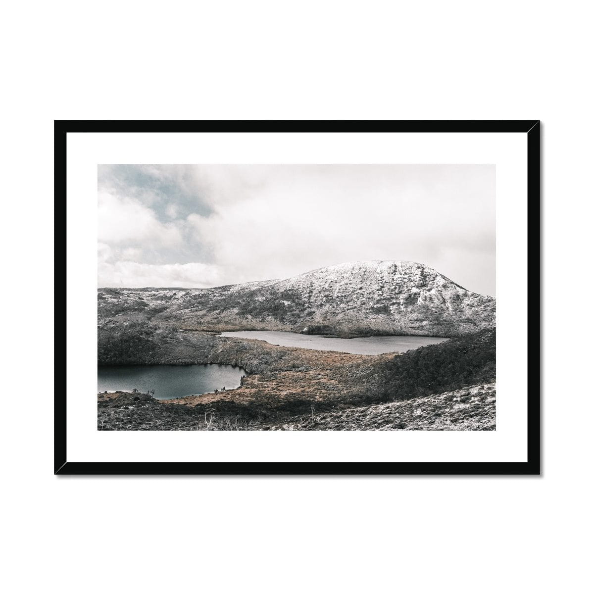Adam Davies Framed A4 Landscape / Black Frame Dove Lake Cradle Mountain Framed & Mounted Print