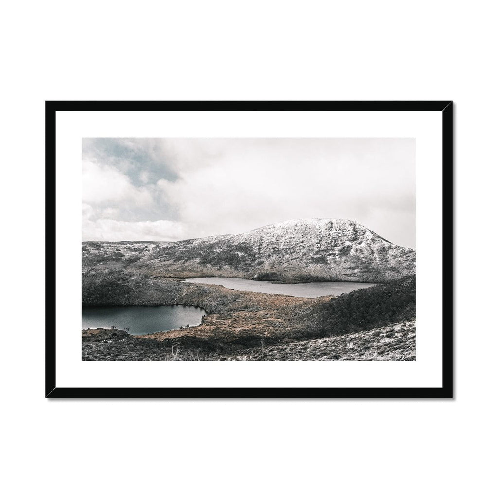 SeekandRamble Framed 28"x20" / Black Frame Dove Lake Cradle Mountain Framed & Mounted Print