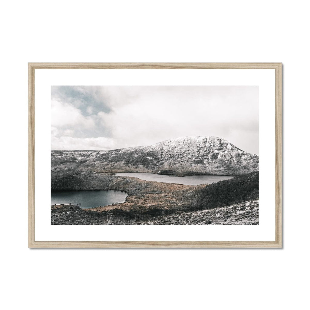 SeekandRamble Framed 28"x20" / Natural Frame Dove Lake Cradle Mountain Framed & Mounted Print