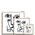 Seek & Ramble Framed Ai Picasso Style Face Framed & Mounted Print
