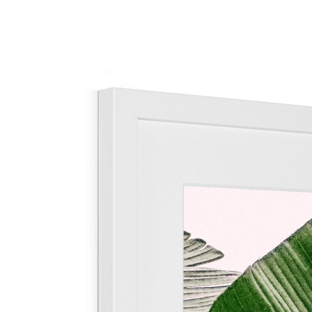SeekandRamble Framed Fan Palm Right Framed & Mounted Print