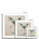 Seek & Ramble Framed Martini Please Framed Print