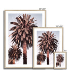 Seek & Ramble Framed Golden Palm Trees Framed & Mounted Print