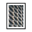 Prodigi Framed A4 Portrait / Black Frame Golden Waikiki Balconies Framed Print