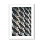 Prodigi Framed A4 Portrait / White Frame Golden Waikiki Balconies Framed Print