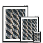 Prodigi Framed Golden Waikiki Balconies Framed Print