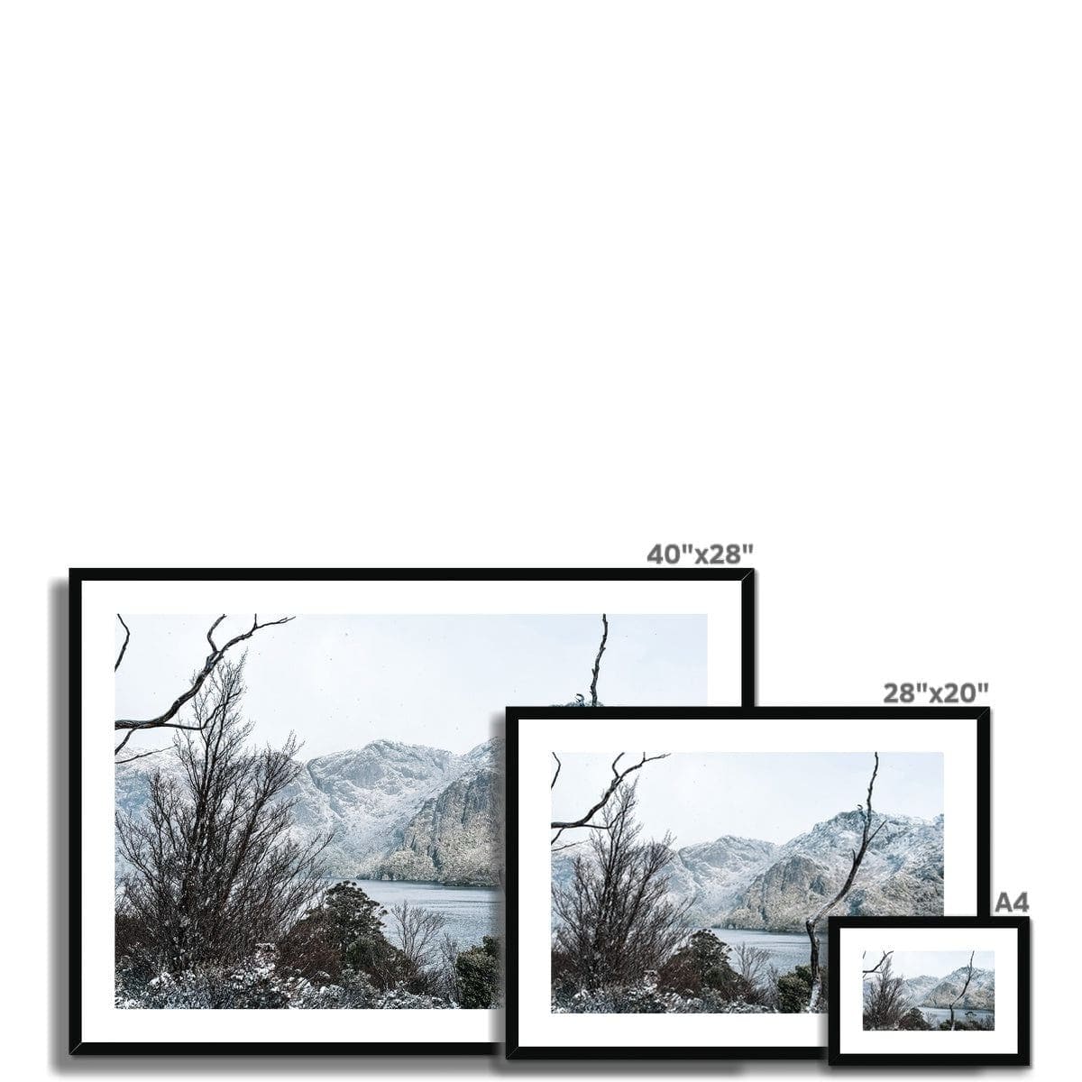 Seek & Ramble Framed Hansen Lake Cradle Mountain Framed & Mounted Print