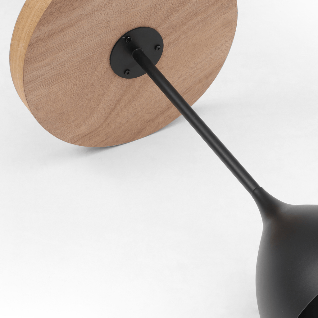 Seek & Ramble Side Tables Harrison Round 40cm Side Table Ash Tray Top & Metal Pedestal Black Base
