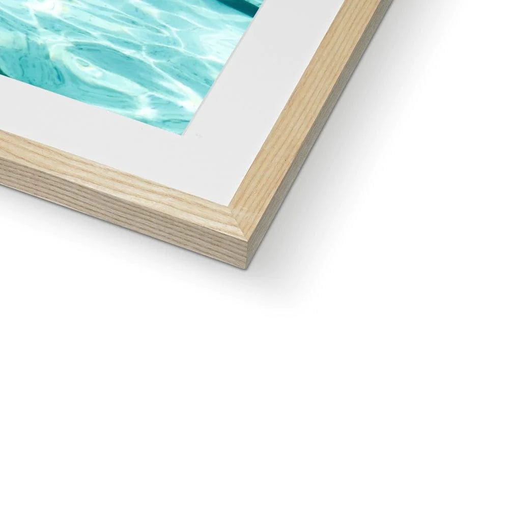 SeekandRamble Framed Icebergs Swimmer Framed & Mounted Print