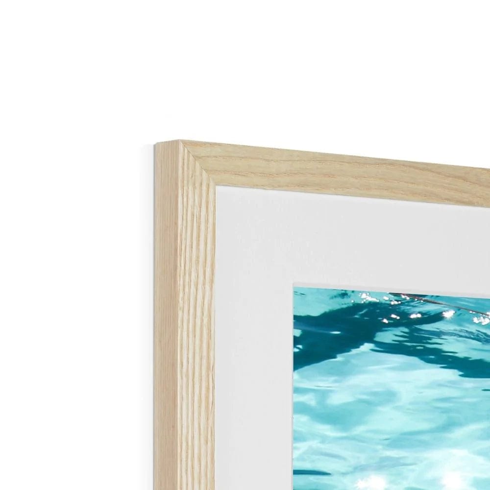 SeekandRamble Framed Icebergs Swimmer Framed & Mounted Print