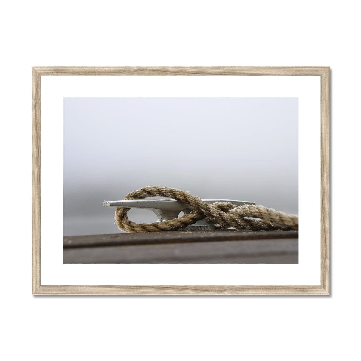 Seek & Ramble Framed A4 Landscape / Natural Frame Jetty Rope Framed & Mounted Print