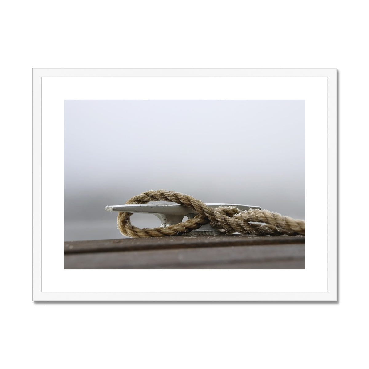 Seek & Ramble Framed 24"x18" / White Frame Jetty Rope Framed & Mounted Print