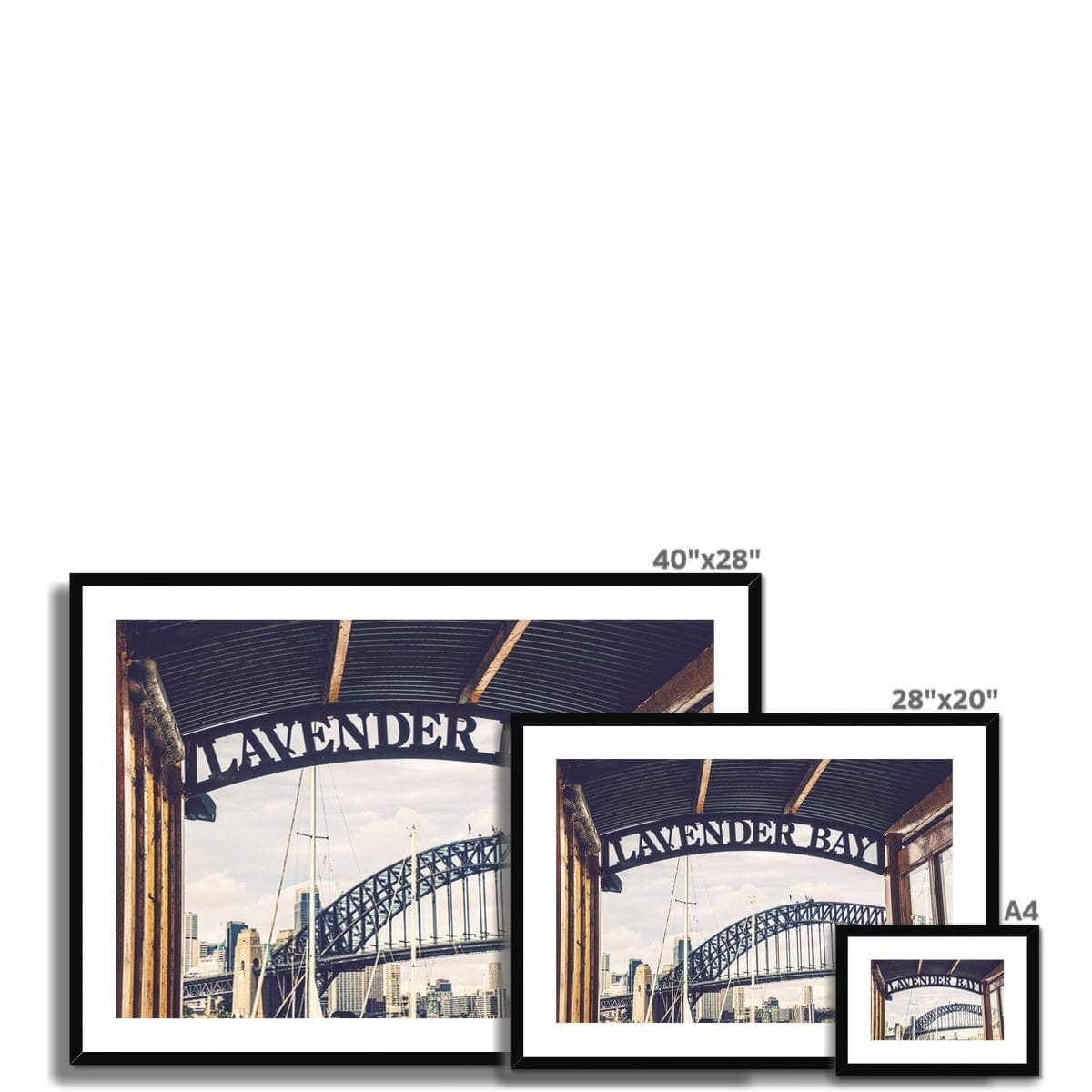 Seek & Ramble Framed Lavender Bay Wharf Sydney Framed & Mounted Print