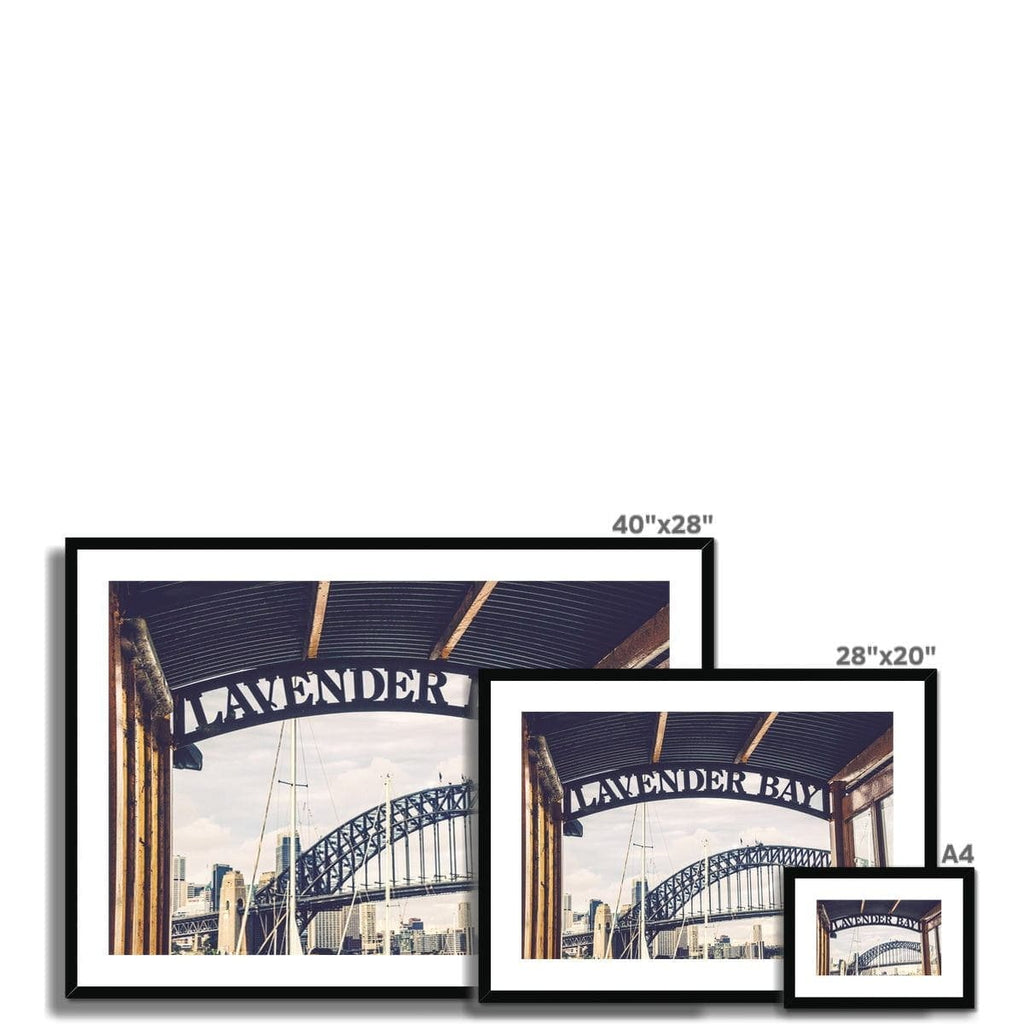 SeekandRamble Framed Lavender Bay Wharf Sydney Framed & Mounted Print