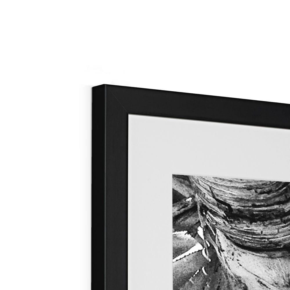 SeekandRamble Framed Leaning Palm Trees Framed & Mounted Print