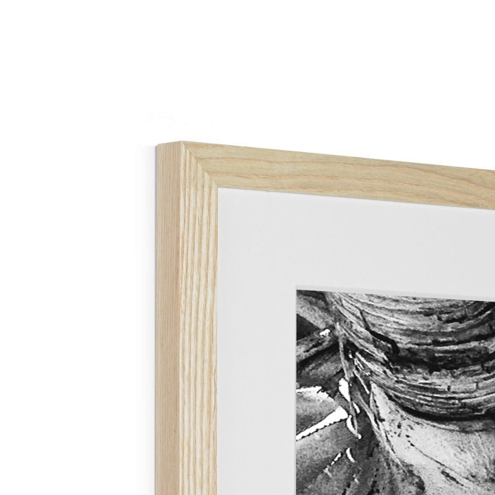 SeekandRamble Framed Leaning Palm Trees Framed & Mounted Print