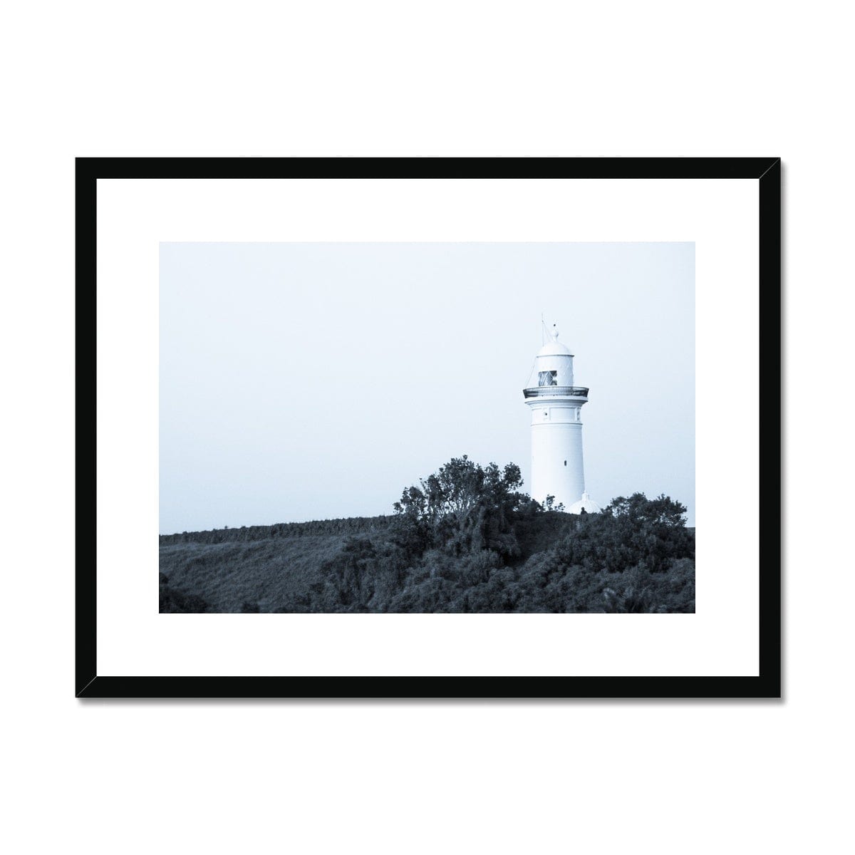 Adam Davies Framed 12"x8" (30.48x20.32cm) / Black Frame Macquarie Lighthouse Vaucluse Framed Print