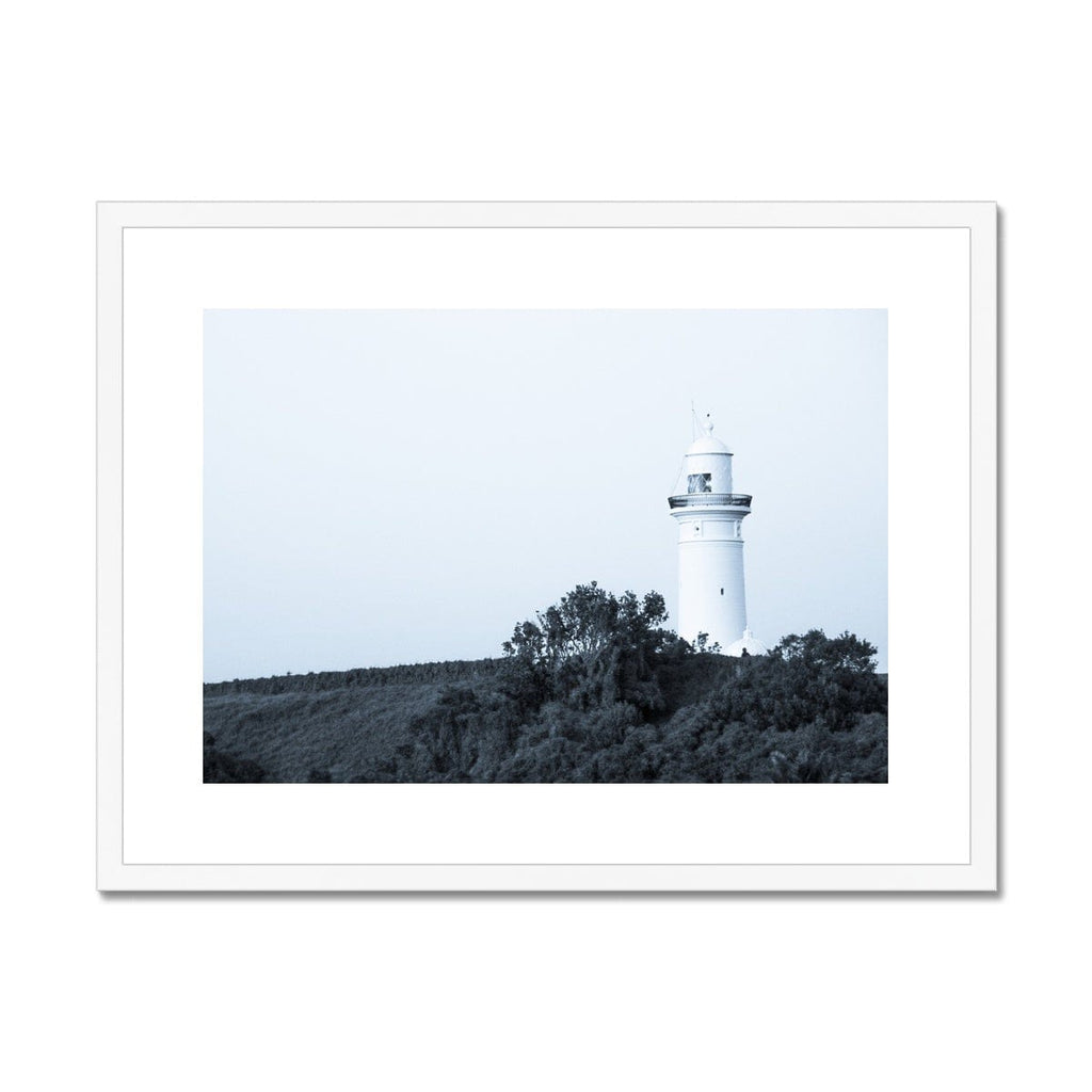 SeekandRamble Framed 12"x8" (30.48x20.32cm) / White Frame Macquarie Lighthouse Vaucluce Framed Print