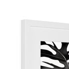 Seek & Ramble Framed Monochrome Monstera Leaves Framed & Mounted Print