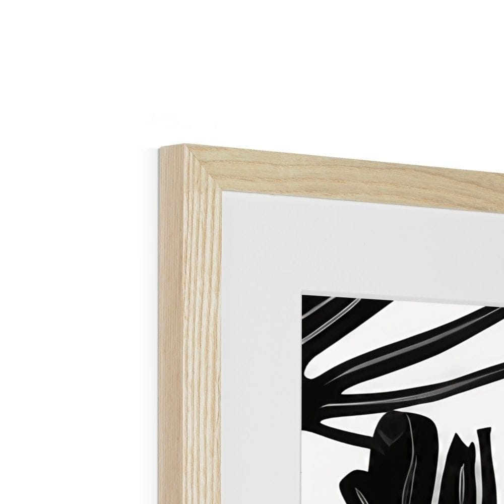 SeekandRamble Fine art Monstera Leaves  Framed & Mounted Print