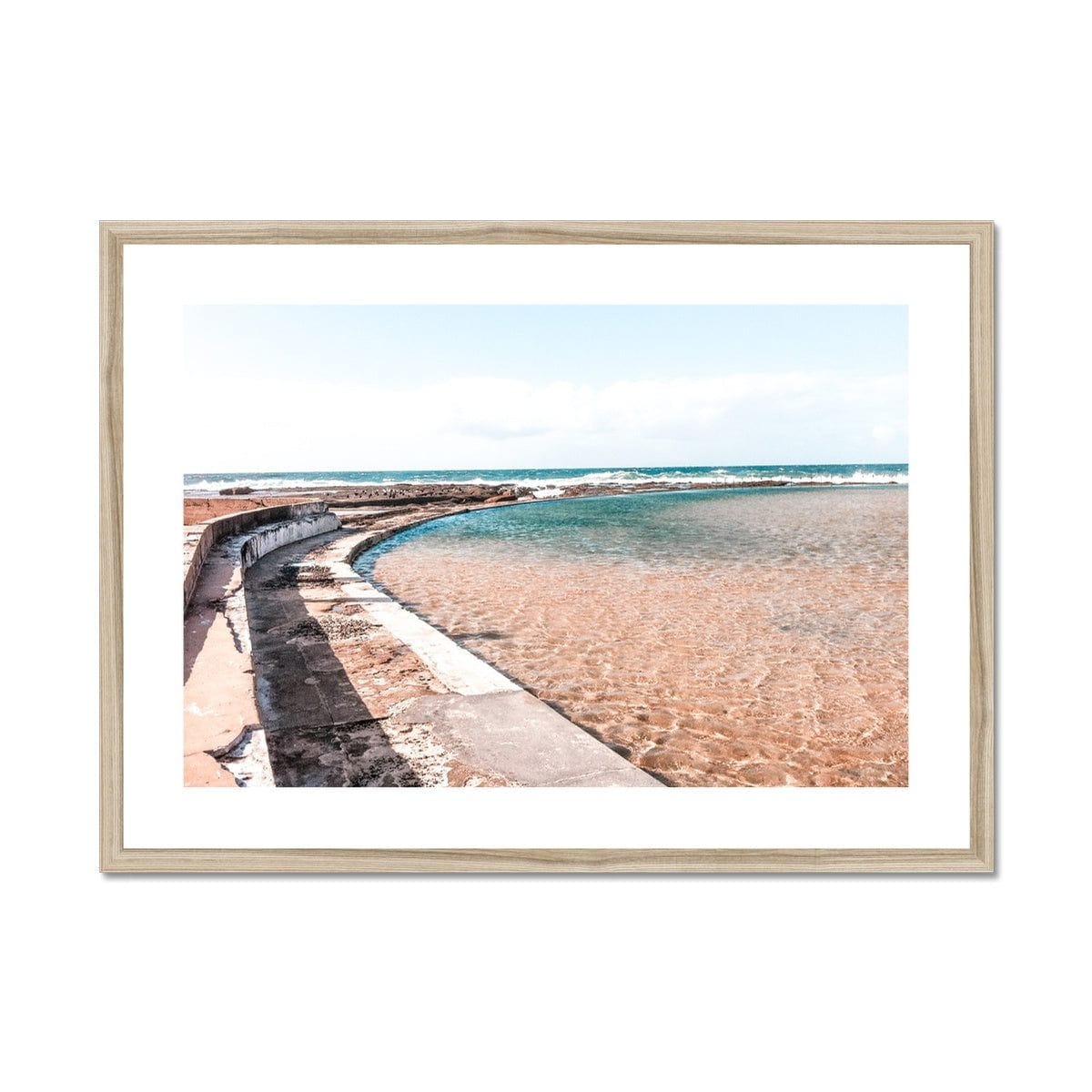 Seek & Ramble Framed Newcastle Ocean Baths Framed & Mounted Print