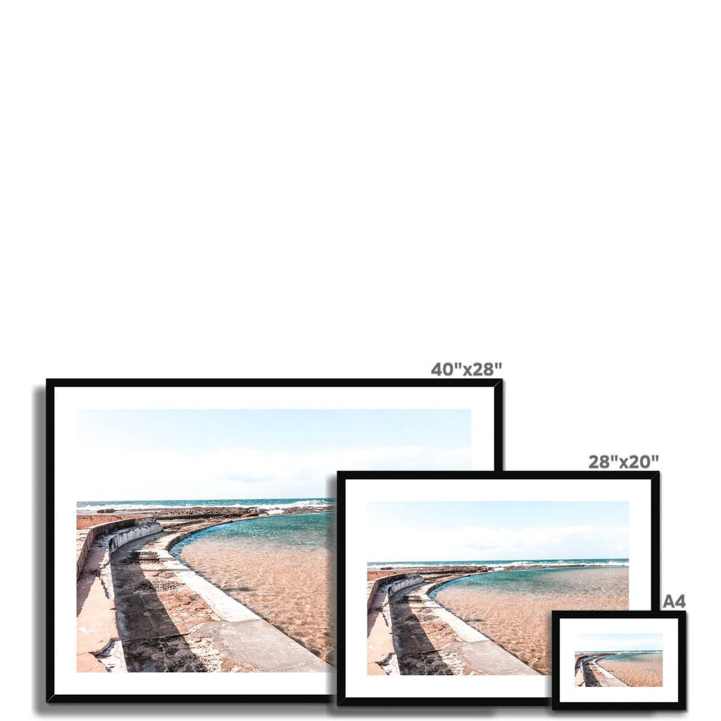 SeekandRamble Fine art Newcastle Ocean Baths Framed & Mounted Print