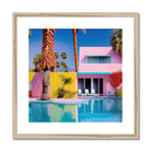 Seek & Ramble Framed 12"x12" / Natural Frame Palm Springs Architecture Colour Ai Framed & Mounted Print