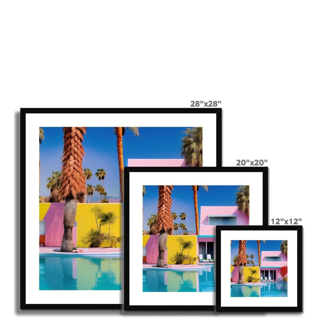 SeekandRamble Fine art Palm Springs Colour Ai Framed & Mounted Print
