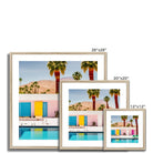 Seek & Ramble Framed Palm Springs Coloured Doors Framed & Mounted Print