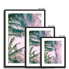 Seek & Ramble Framed Pink Palm Trees Framed & Mounted Print