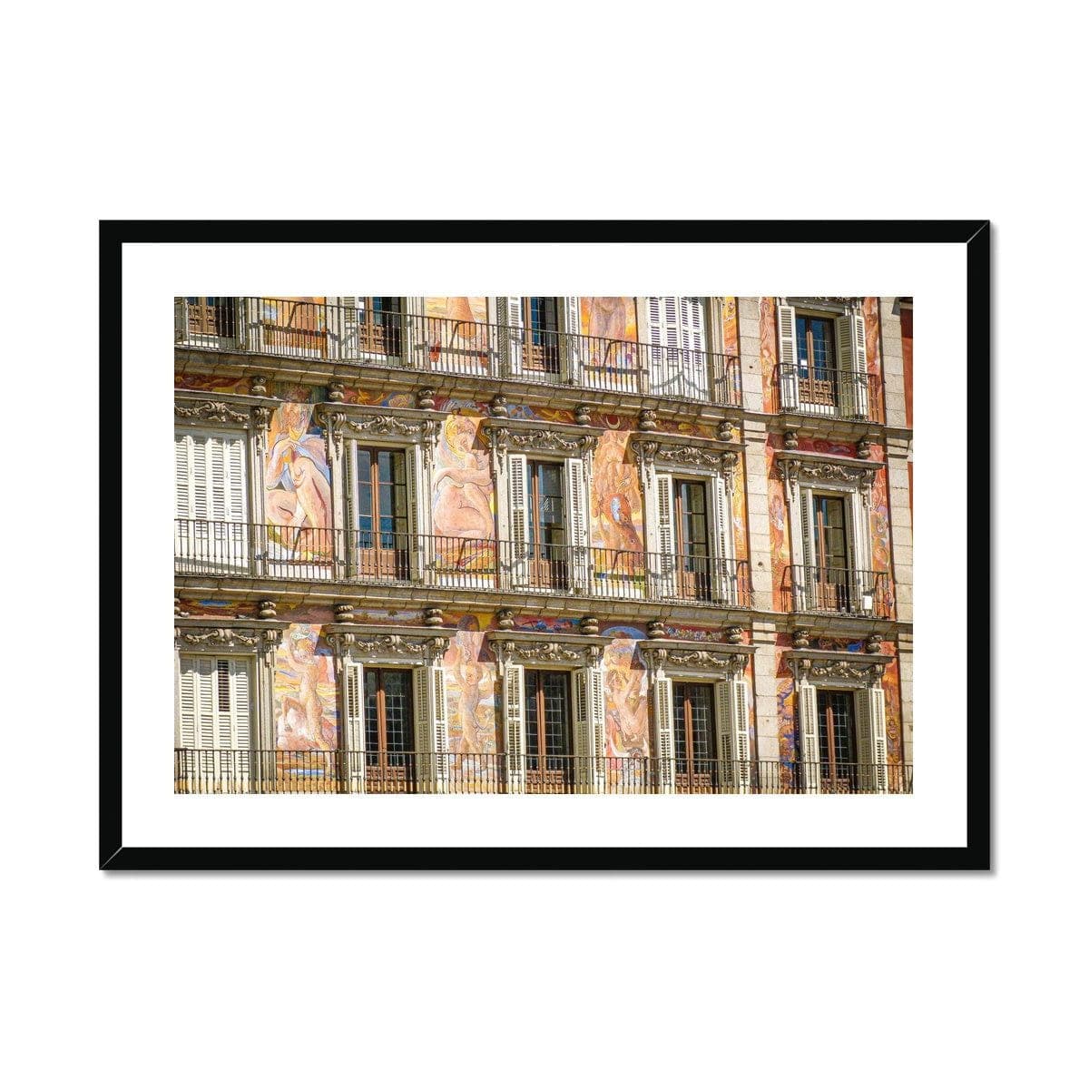 Seek & Ramble Framed Plaza Mayor Balconies Casa de la Panader’a Madrid Framed Print