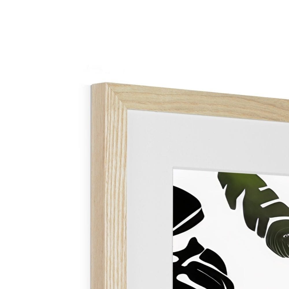 Seek & Ramble Framed Raining Monstera Leaves Framed & Mounted Print