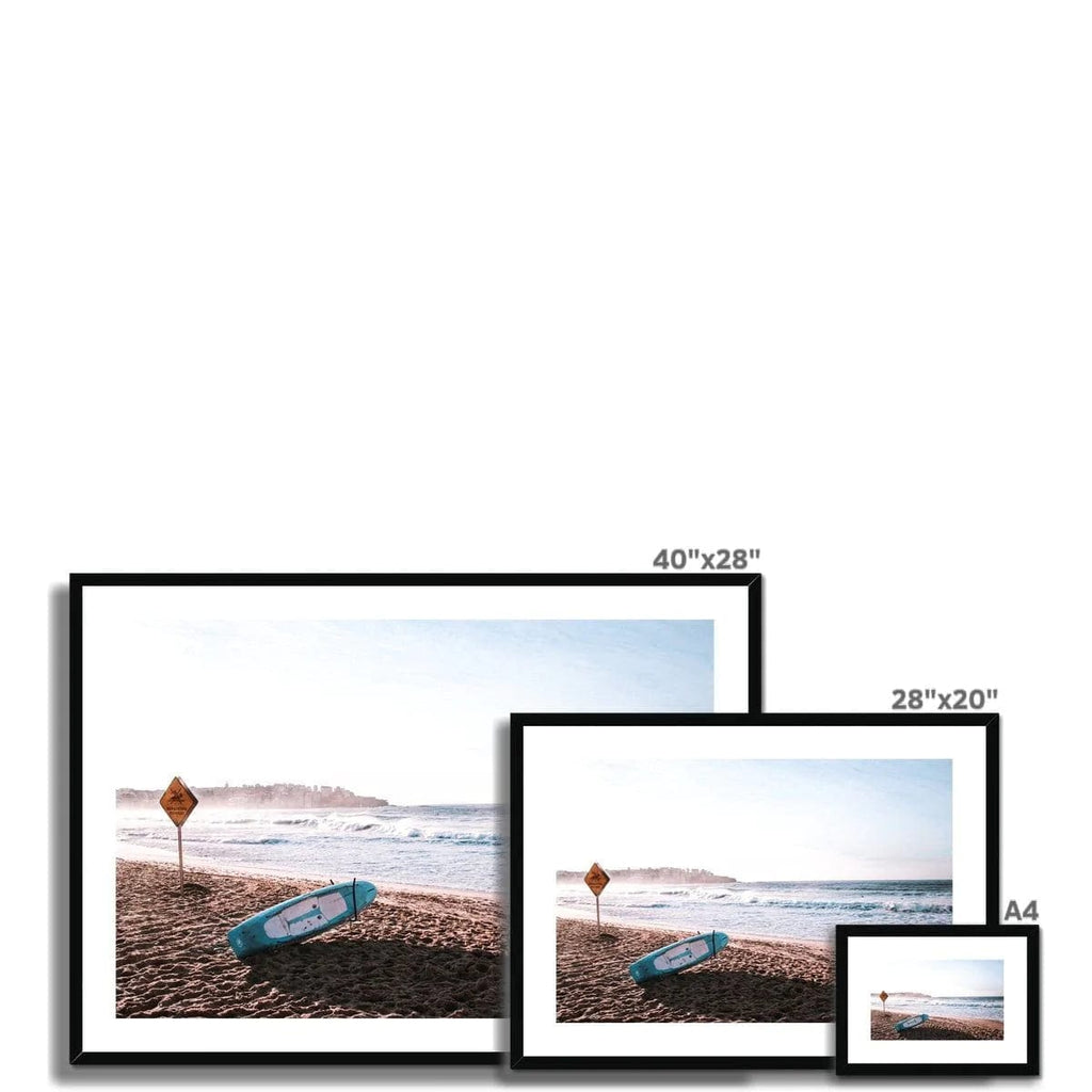 SeekandRamble Framed Resting On Bondi Beach Framed & Mounted Print