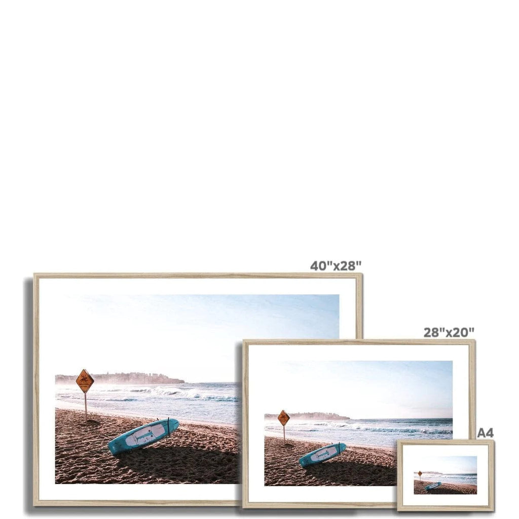 SeekandRamble Framed Resting On Bondi Beach Framed & Mounted Print