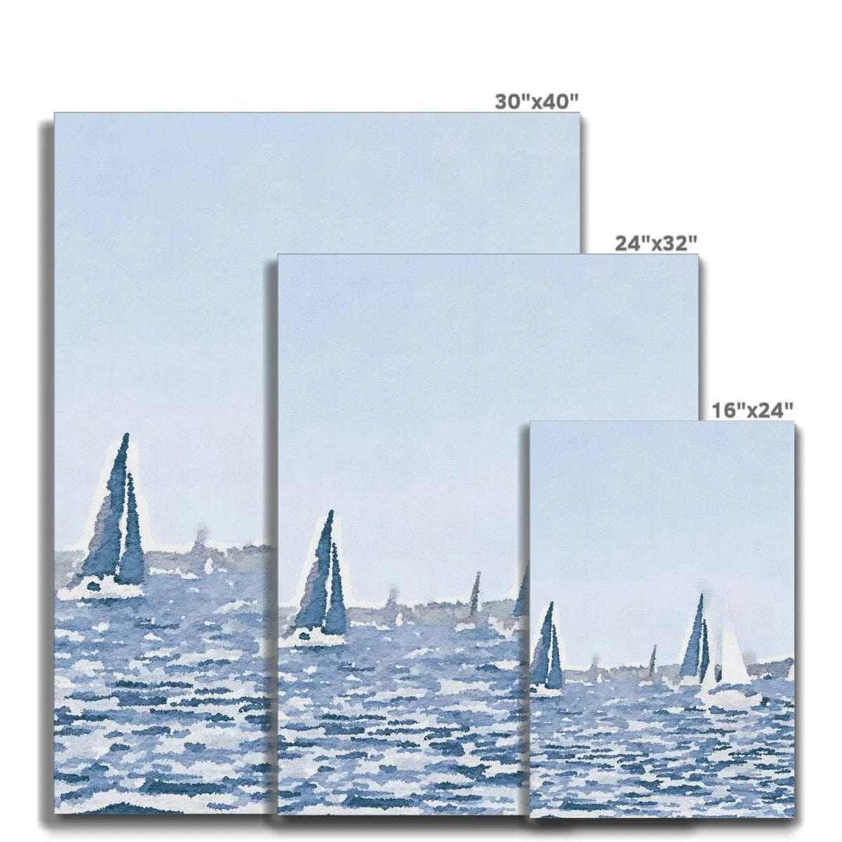 Prodigi Canvas Sailing Boat Ocean Blue Canvas