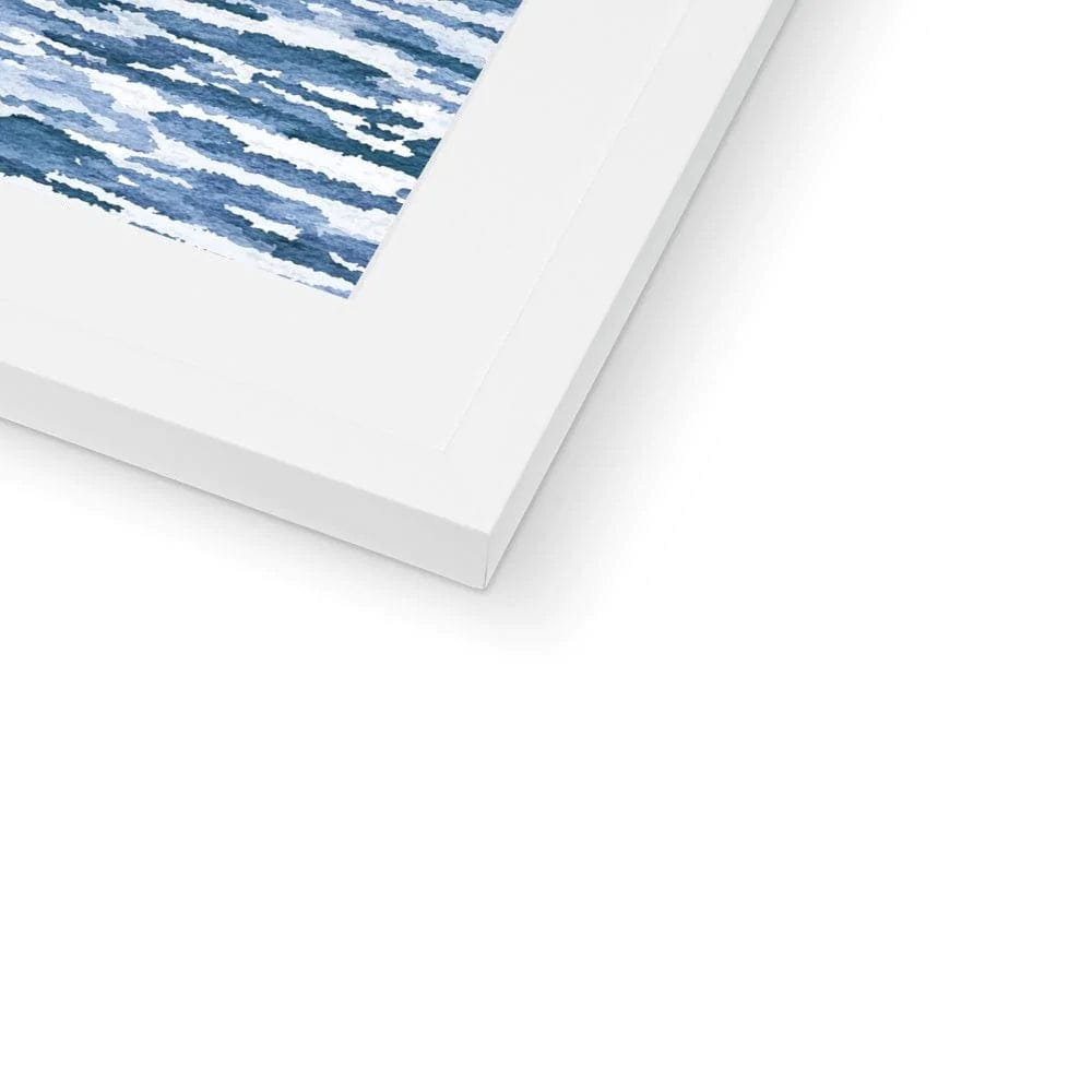 Seek & Ramble Framed Sailing Boat Ocean Blue Framed & Mounted Print