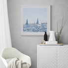 Seek & Ramble Framed Sailing Boat Ocean Blue Framed & Mounted Print