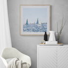 Seek & Ramble Framed Sailing Boat Ocean Blue Framed & Mounted Print