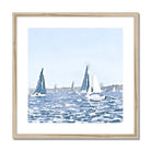 Seek & Ramble Framed Sailing Boat Ocean Blue Framed & Mounted Print