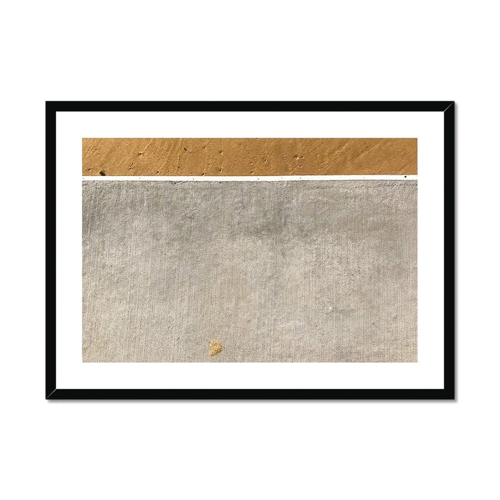 SeekandRamble Framed A4 Landscape (29x21cm) / Black Frame Sand Lines 2 Framed & Mounted Print
