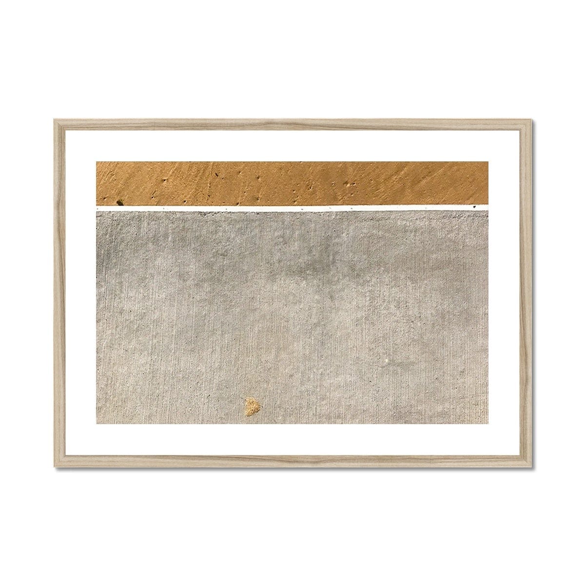 Adam Davies Framed A4 Landscape (29x21cm) / Natural Frame Natures Abstract Sand Lines Framed & Mounted Print