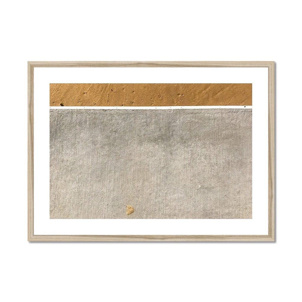 SeekandRamble Framed A4 Landscape (29x21cm) / Natural Frame Sand Lines 2 Framed & Mounted Print