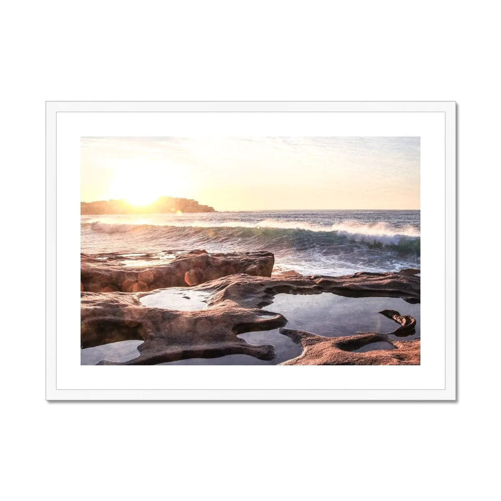 Prodigi Fine art Sunrise Over North Bondi Beach Framed Print