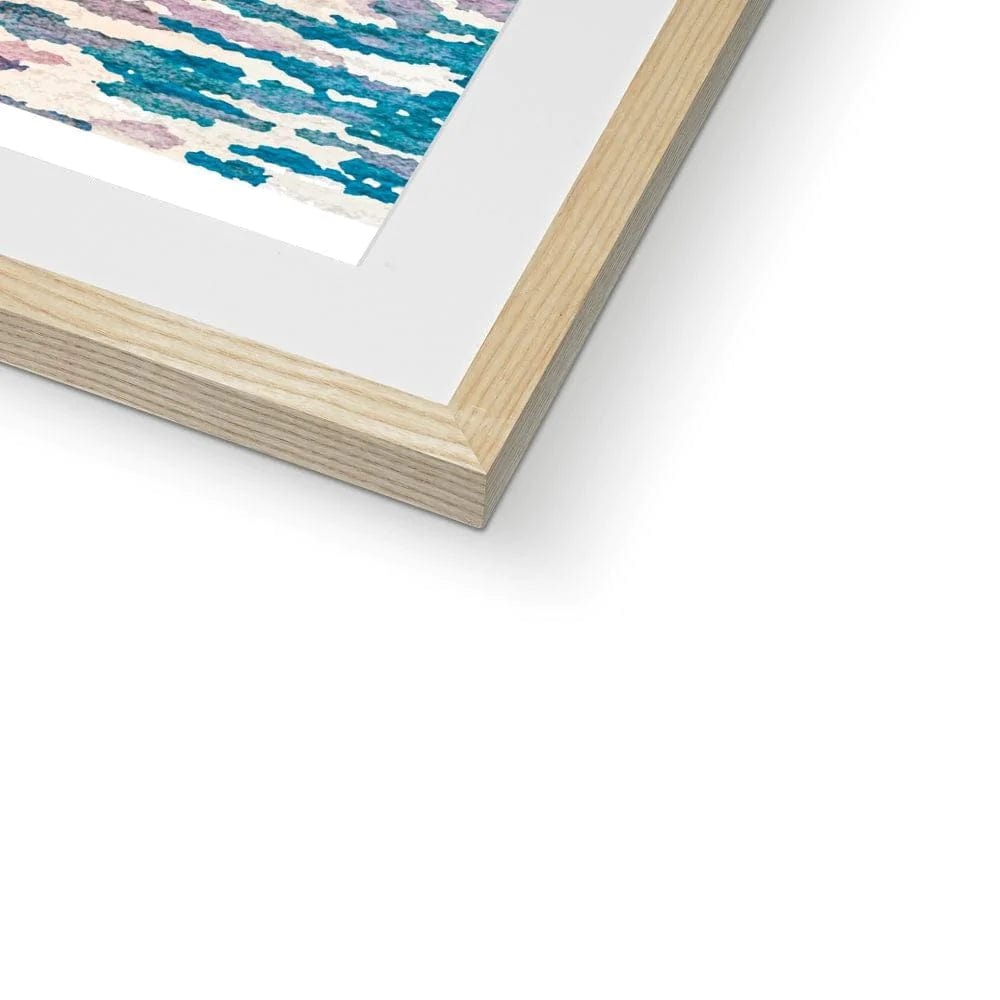 SeekandRamble Framed Sunset Sail Boat Watercolour Framed & Mounted Print