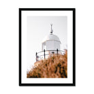 Adam Davies Framed A4 Portrait / Black Frame Tacking Point Lighthouse Port Macquarie Framed Print