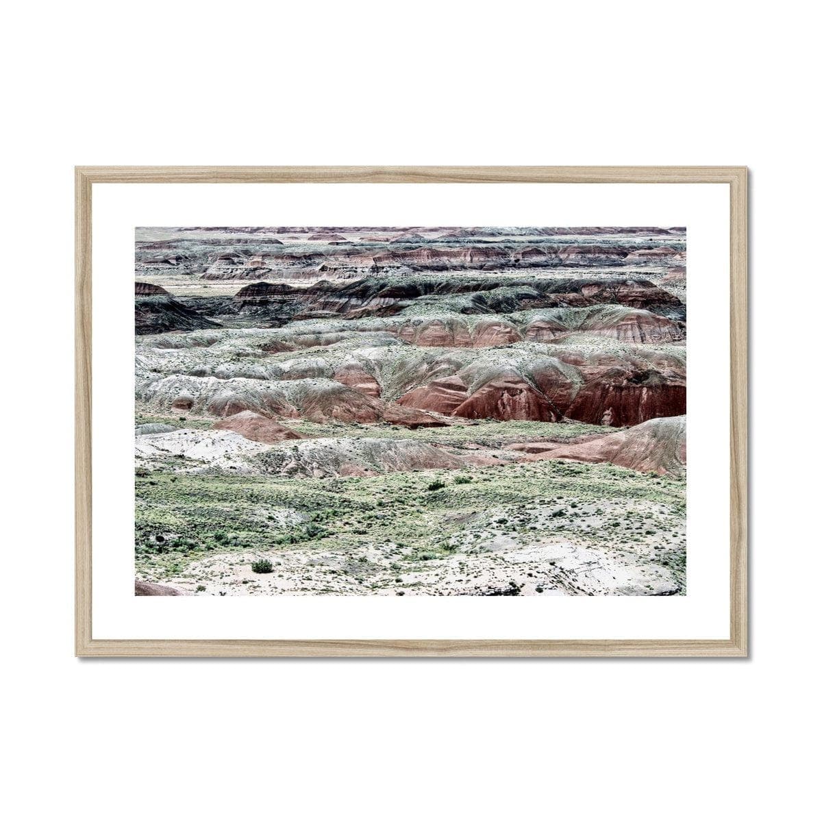Seek & Ramble Framed A4 Landscape / Natural Frame The Painted Desert Framed & Mounted Print