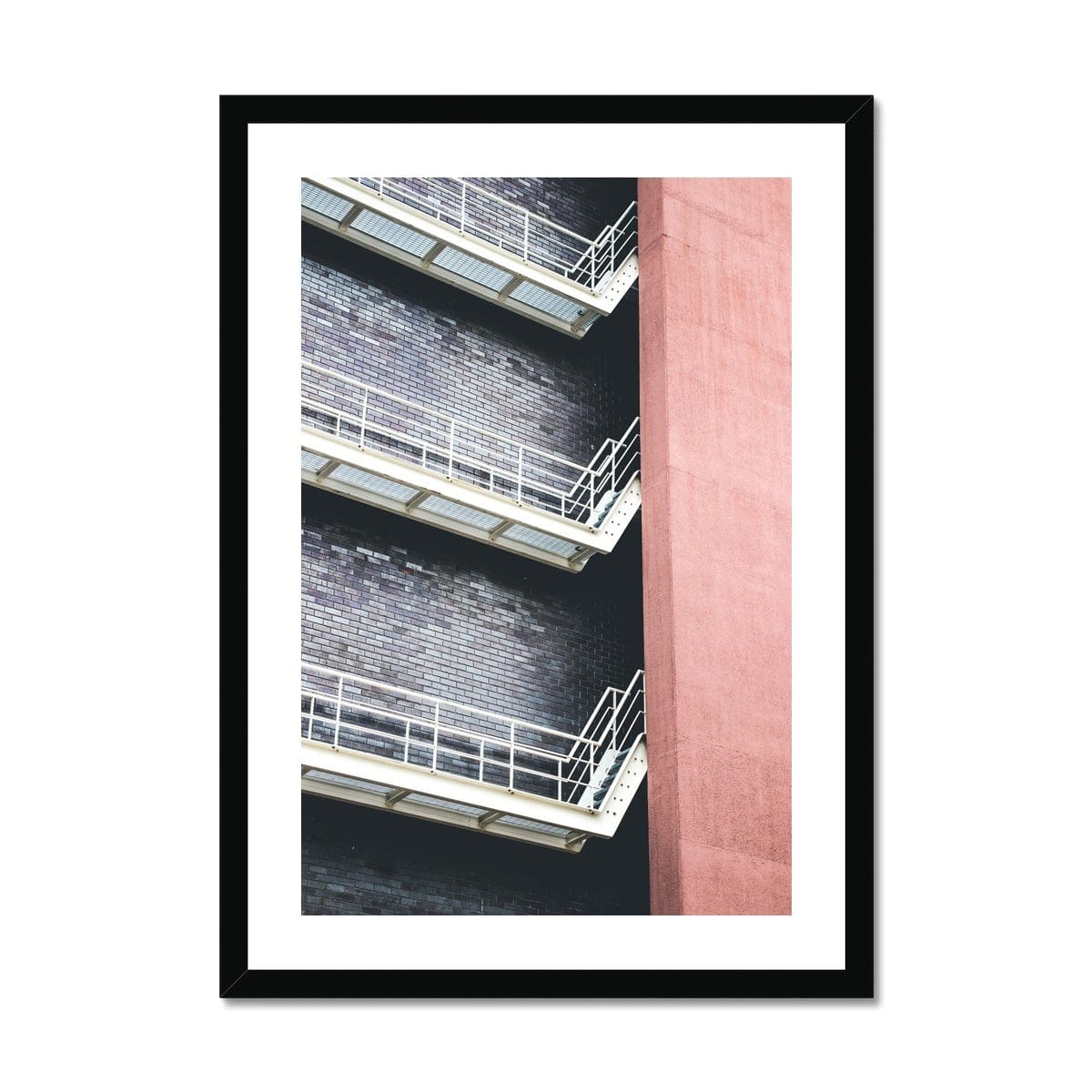 Adam Davies Framed 6"x8" / Black Frame The Way Out Architecture Abstract Framed Print